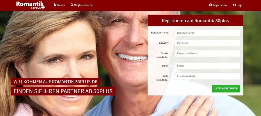 Romantik 50plus - Die Singlebörse